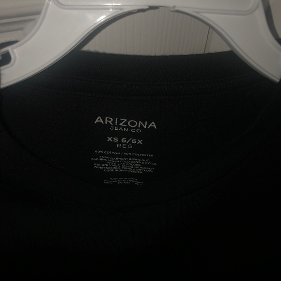 ***2 Shirts***Girl’s Pink Shirt & Arizona Black Long Sleeve T-Shirt - Picture 5 of 5